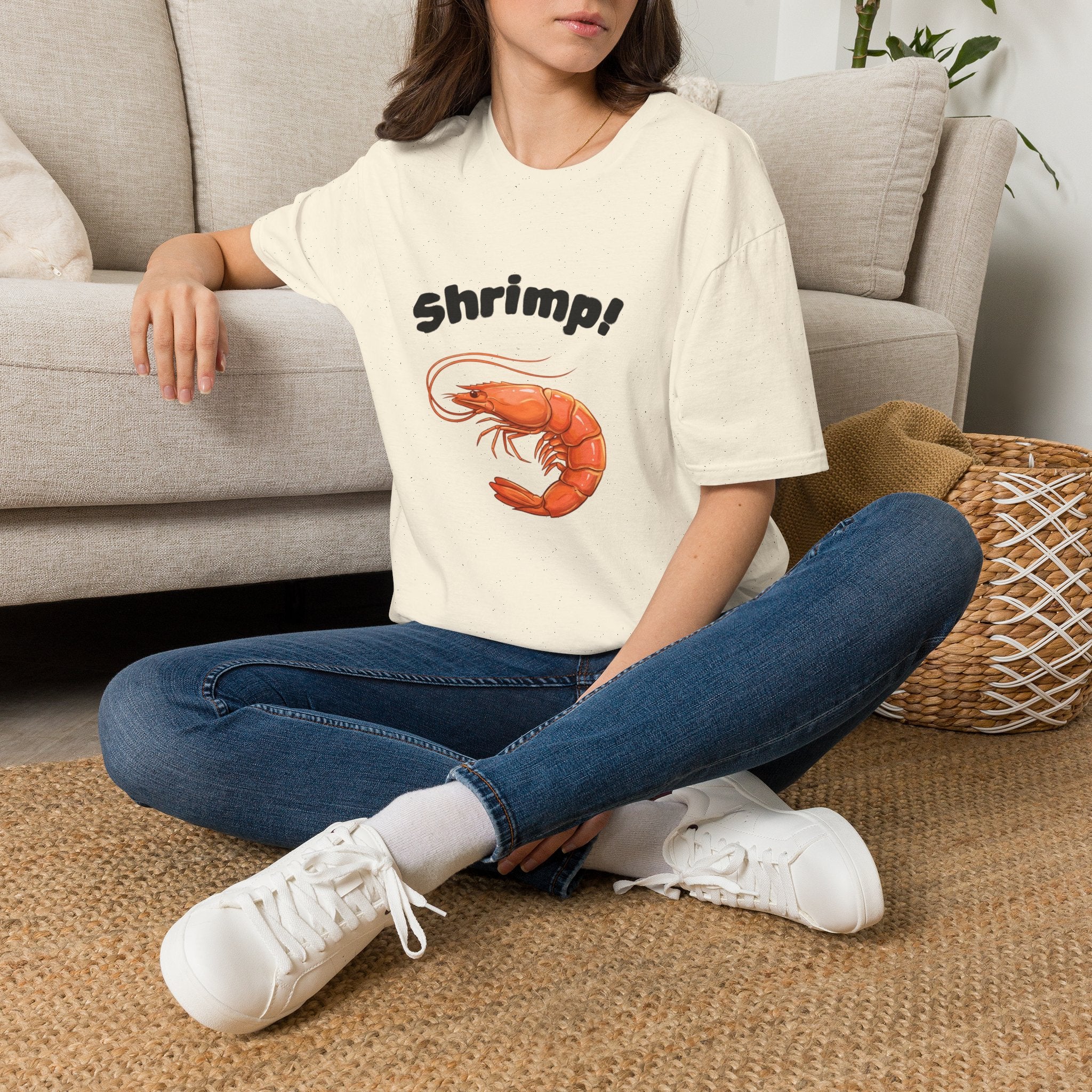 Cute Retro Shrimp Shirt for Seafood Lovers