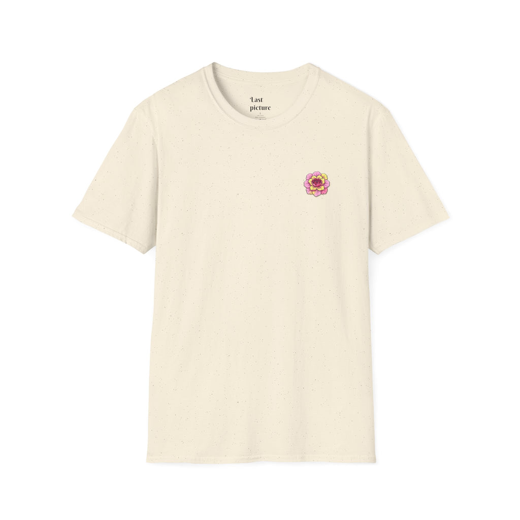 Floral Heart Bloom T‑Shirt  Pink Flower Design
