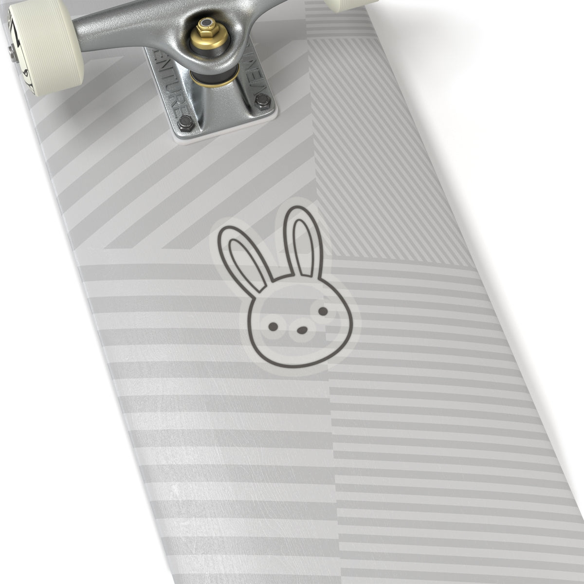 Bunny Face Kiss-Cut Sticker — Cute Minimal Rabbit Laptop Decal