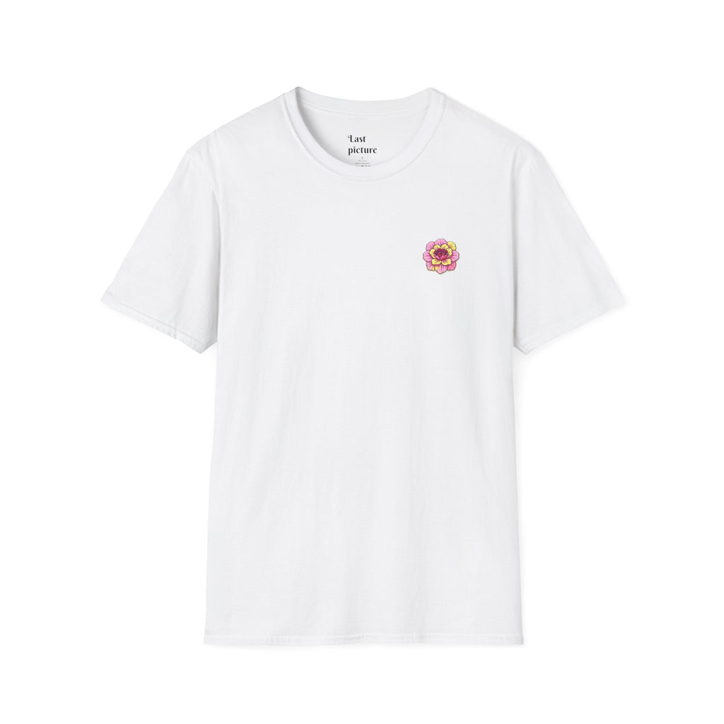 Floral Heart Bloom T‑Shirt  Pink Flower Design