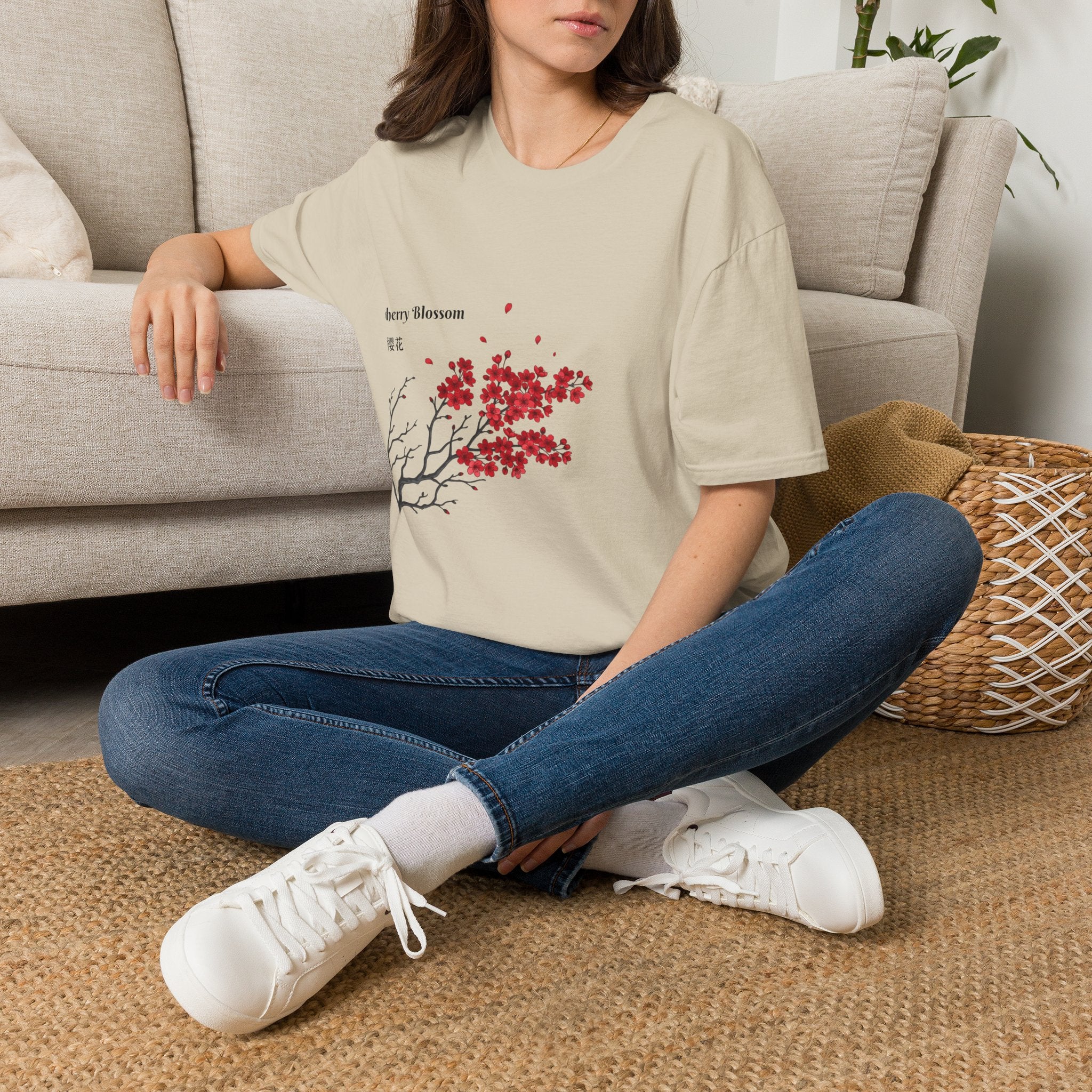 Cherry Blossom T‑Shirt — Elegant Pink Sakura Floral Tee