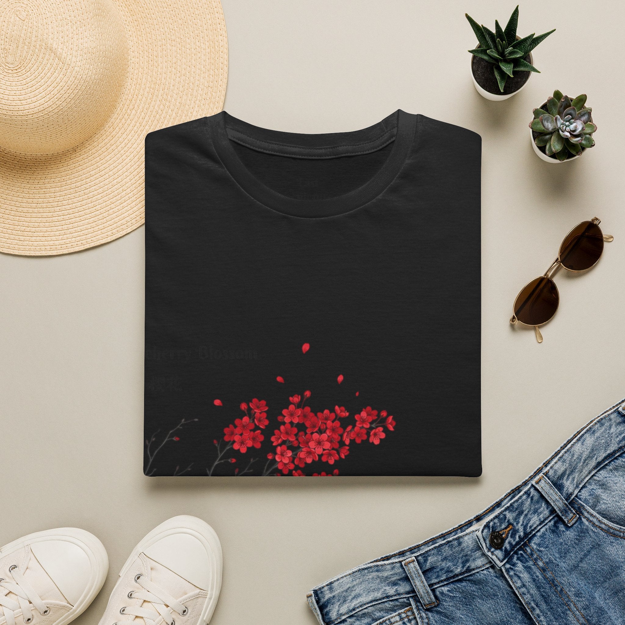 Cherry Blossom T‑Shirt — Elegant Pink Sakura Floral Tee
