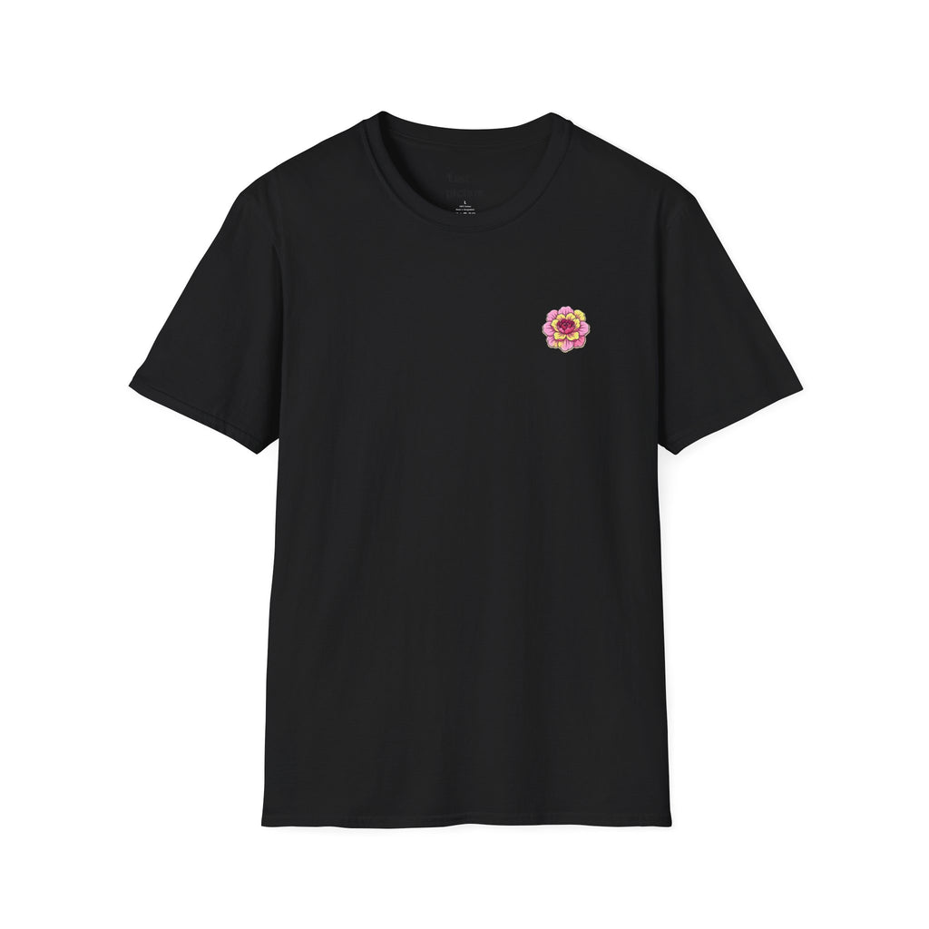 Floral Heart Bloom T‑Shirt  Pink Flower Design