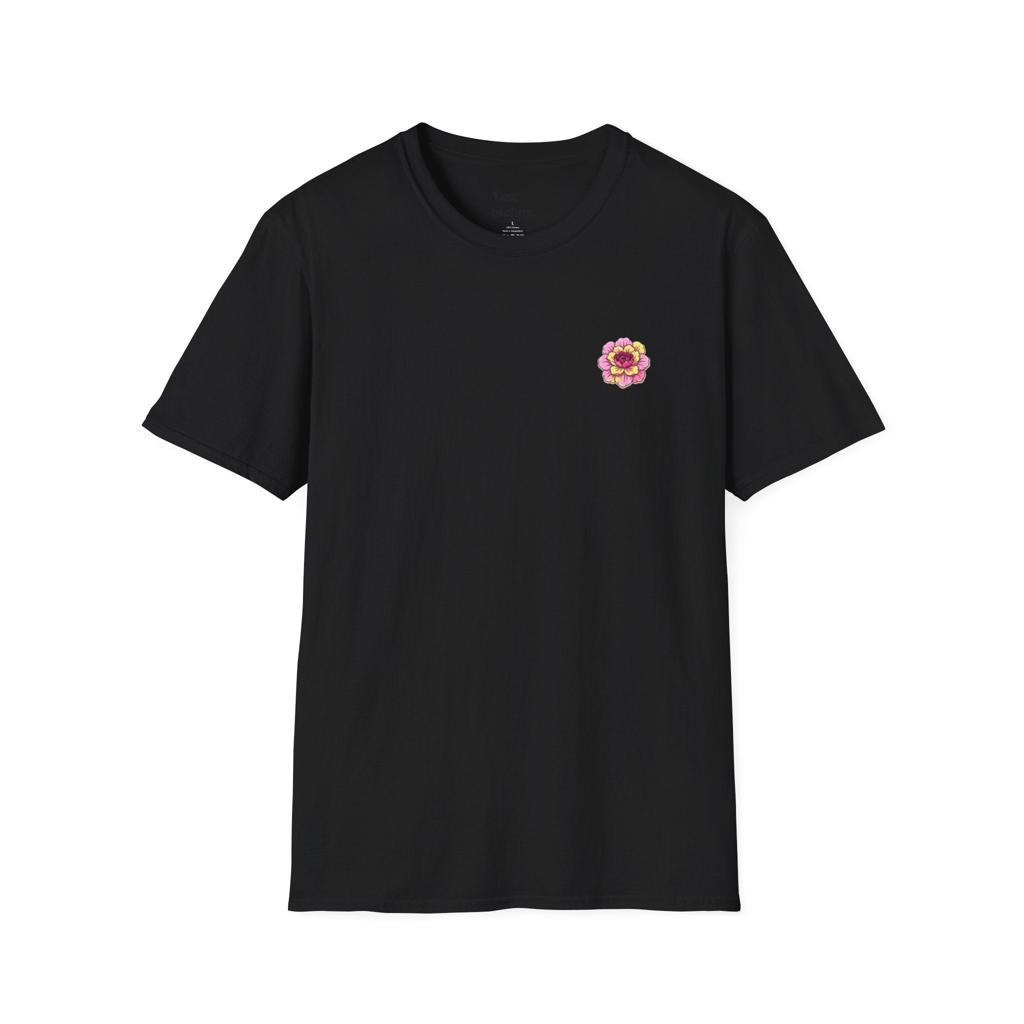 Floral Heart Bloom T‑Shirt  Pink Flower Design