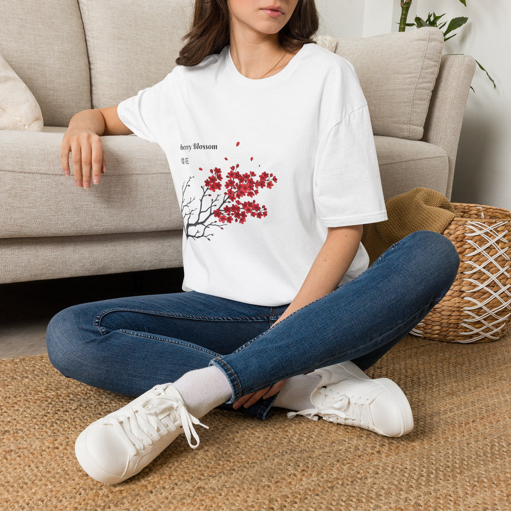 Cherry Blossom T‑Shirt — Elegant Pink Sakura Floral Tee